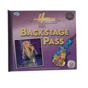 Disney Purple Hannah Montana Backstage Pass Book